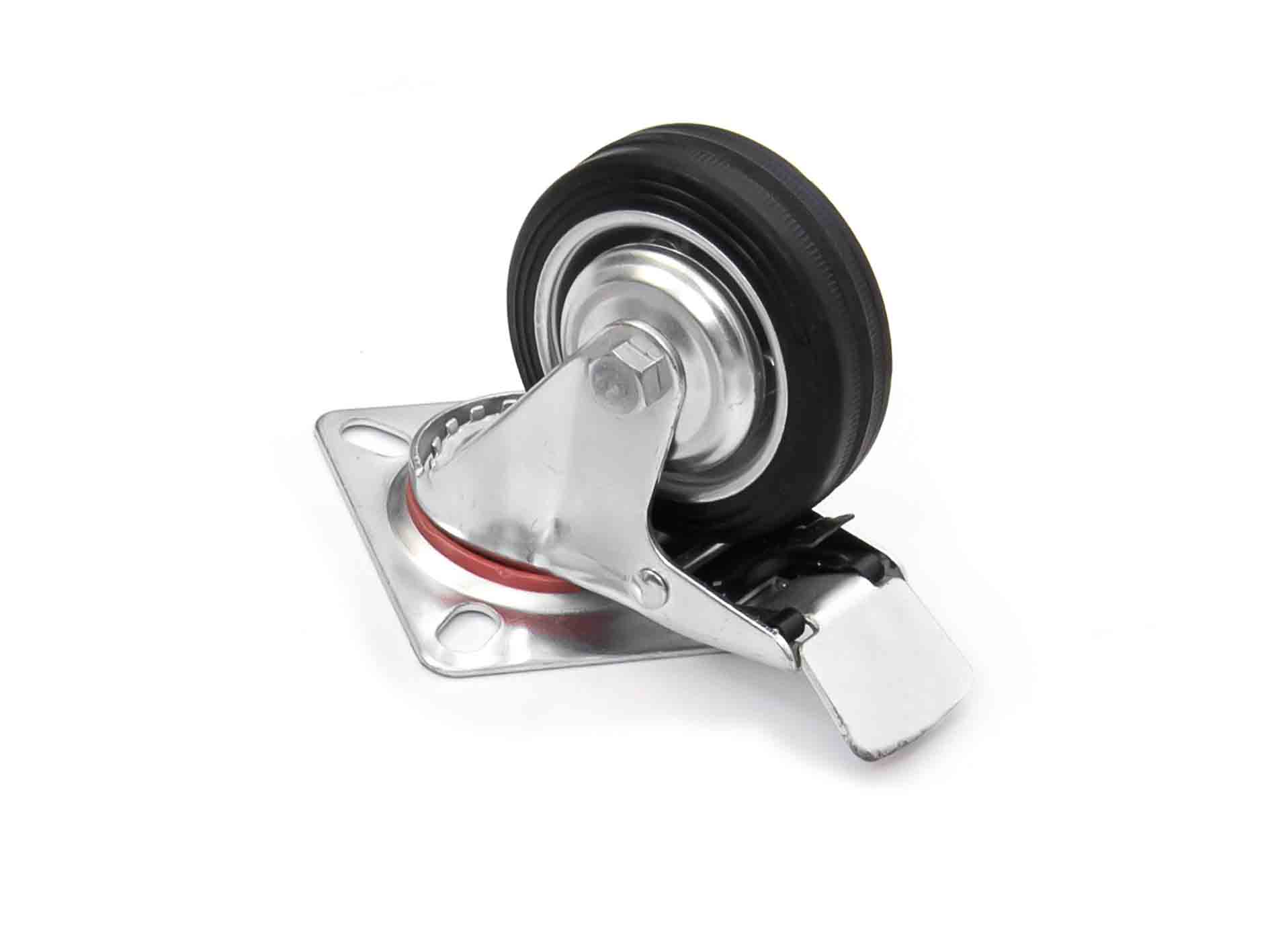 Ruota Girevole 5 Pollici Con Gomma Su Ghisa - Resistente E Mobile Per Carrelli E Attrezzature - Foto 6